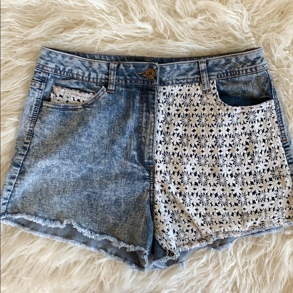 Celebrity Pink Pants - High waisted acid wash mom shorts